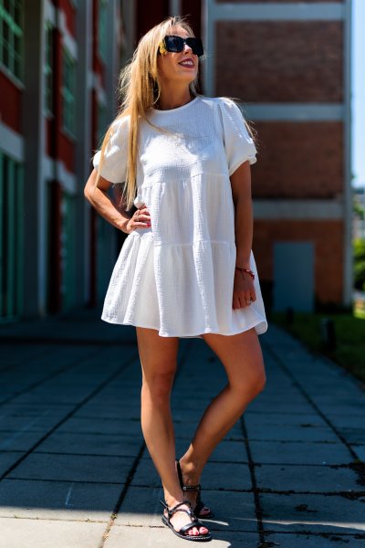 Letní šaty Milagros-Bílé